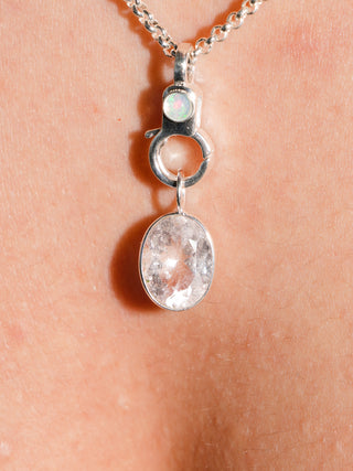 Beryl Oval Cut Charm in Sterling Silver