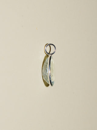 On Ice Please Aquamarine Oval Cut Charm in White 14k Gold