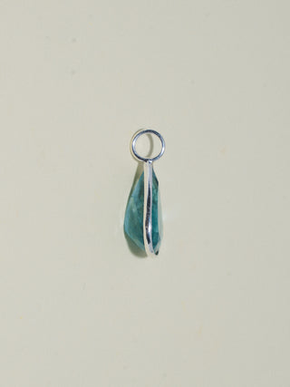 Squeaky Clean Fluorite Teardrop Cut Charm in Sterling Silver