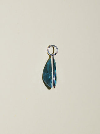 Celestial Fluorite Teardrop Cut Charm in Sterling Silver