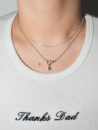 Raining Gold Yellow Diamond Triple Teardrop Cut Charm in Sterling Silver