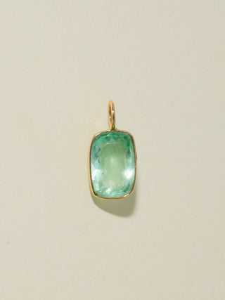 Out at Sea Fluorite Can Cut Charm in Yellow 14k Gold