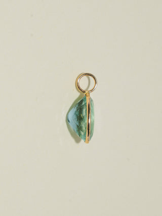 Give me a Sip Fluroite Oval Cut Charm in Yellow 14k Gold