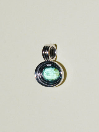 Freshly Squeezed Emerald Triple East to West Oval Cut Charm in White 14k Gold