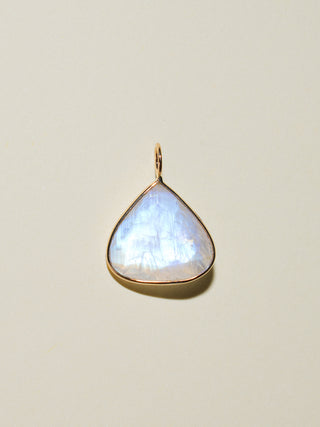Sally Sells Moonstone Pear Cut Charm in Yellow 14k Gold