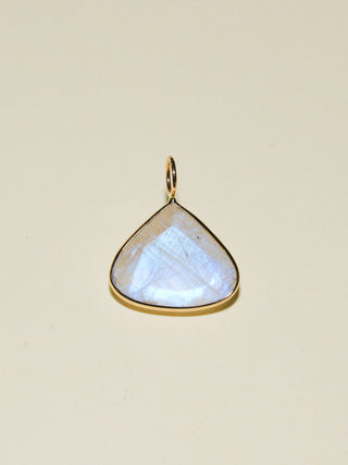 Neptune's Kiss Moonstone Pear Cut Charm in Yellow 14k Gold