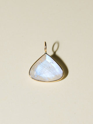 Neptune's Kiss Moonstone Pear Cut Charm in Yellow 14k Gold