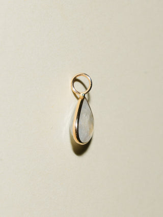 Atlantis Moonstone Pear Cut Charm in Yellow 14k Gold
