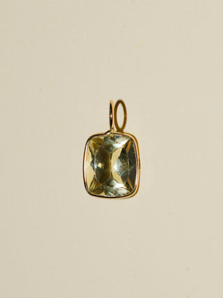 Savvy B Heliodor Can Cut Charm in Yellow 14k Gold