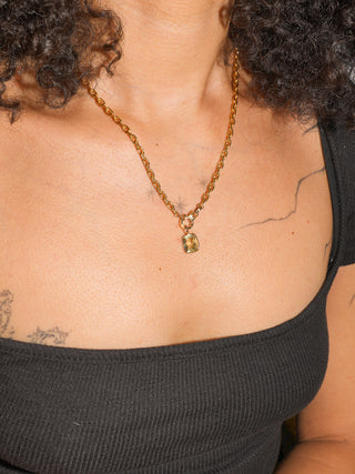 Savvy B Heliodor Can Cut Charm in Yellow 14k Gold