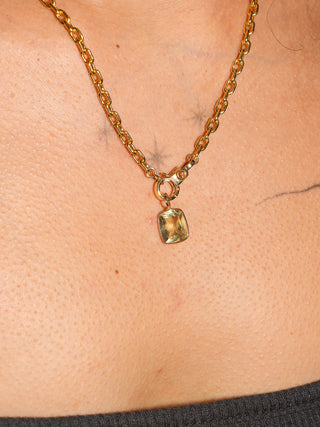 Savvy B Heliodor Can Cut Charm in Yellow 14k Gold