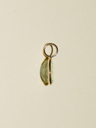 dewey Heliodor Oval Cut Charm in Yellow 14k Gold
