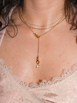 Cubed Fruit Heliodor Cushion Cut Charm in Yellow 14k Gold