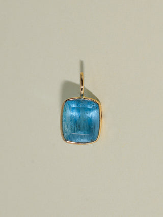 Wiggle Room Aquamarine Cushion Cut Charm in Yellow 14k Gold