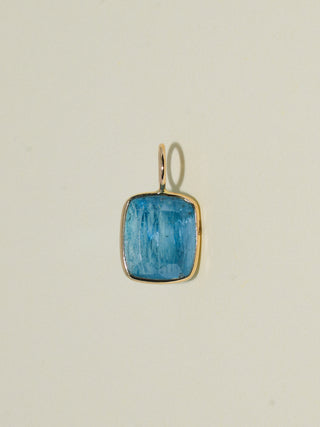Wiggle Room Aquamarine Cushion Cut Charm in Yellow 14k Gold