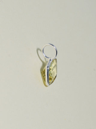 Reader Heliodor East West Cushion Cut Charm in Sterling Silver