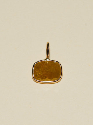 Yellow Sea Yellow Diamond Rose Can Cut Charm in Yellow 14k Gold