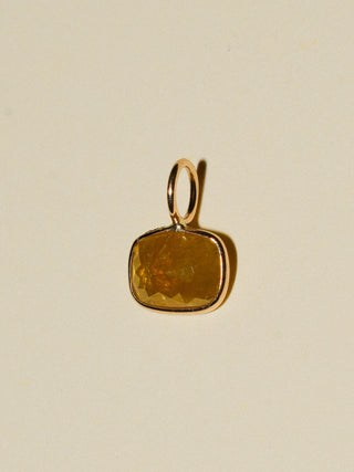 Yellow Sea Yellow Diamond Rose Can Cut Charm in Yellow 14k Gold