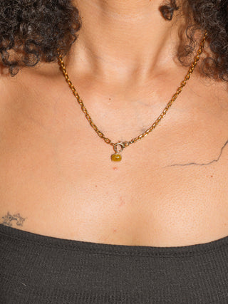 Yellow Sea Yellow Diamond Rose Can Cut Charm in Yellow 14k Gold