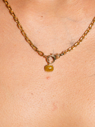 Yellow Sea Yellow Diamond Rose Can Cut Charm in Yellow 14k Gold