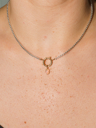 Happy Days Opal Oval Cabochon Charm in Yellow 14k Gold