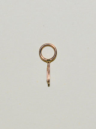 Walk The Plank Lab Grown Diamond Baguette Cut Charm in Yellow 14k Gold