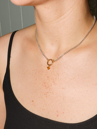 wow! Citrine Heart Cut Charm in Yellow 14k Gold