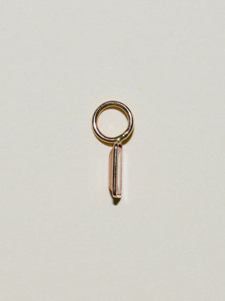 Peaches N' Creme Lab Grown Diamond Baguette Cut Charm in Yellow 14k Gold