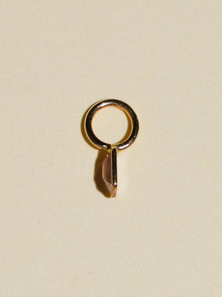 Goodbye Sun Lab Grown Diamond Baguette Cut Charm in Yellow 14k Gold