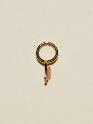 Goodbye Sun Lab Grown Diamond Baguette Cut Charm in Yellow 14k Gold