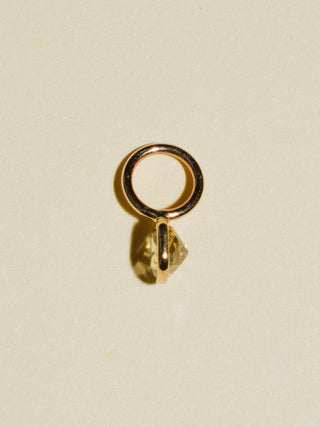 SPF Yellow Diamond Cushion Cut Charm in Yellow 14k Gold