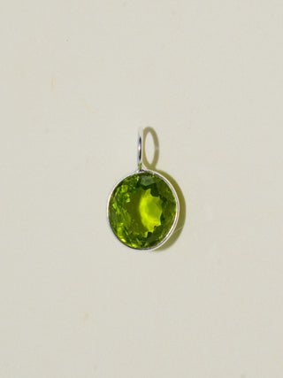 Freaky Peridot Oval Cut Charm in Sterling Silver