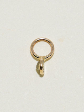 Runny Yolk Yellow Diamond Cushion Cut Charm in Yellow 14k Gold