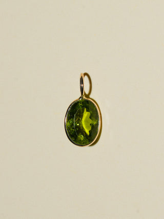 Iggy Iggy Peridot Oval Cut Charm in Yellow 14k Gold