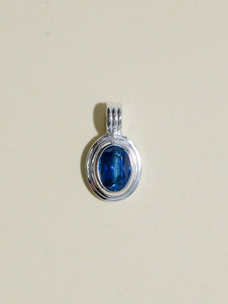 Deep Dive Kyanite Triple Oval Cut Charm in Sterling Silver