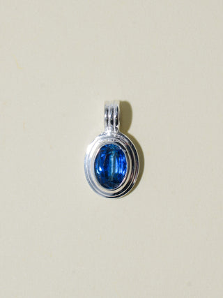 Deep Dive Kyanite Triple Oval Cut Charm in Sterling Silver