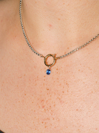 Out 'til Dawn Kyanite Oval Cut Charm in Sterling Silver