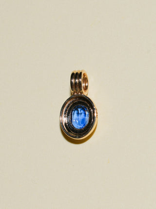 Starfall Kyanite Triple Oval Cut Charm in Yellow 14k Gold