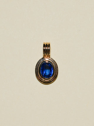 Starfall Kyanite Triple Oval Cut Charm in Yellow 14k Gold