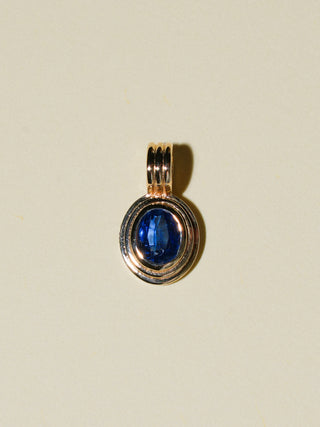 Starfall Kyanite Triple Oval Cut Charm in Yellow 14k Gold