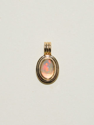 Make it Happen Opal Triple Oval Cabochon Charm in Yellow 14k Gold