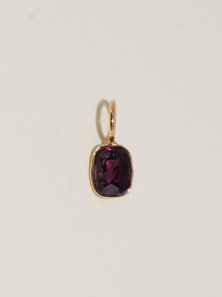 Mothie Magenta Spinel Cushion Cut Charm in Yellow 14k Gold