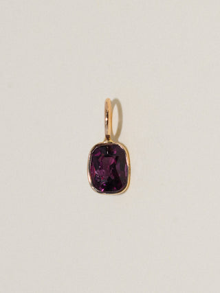 Mothie Magenta Spinel Cushion Cut Charm in Yellow 14k Gold