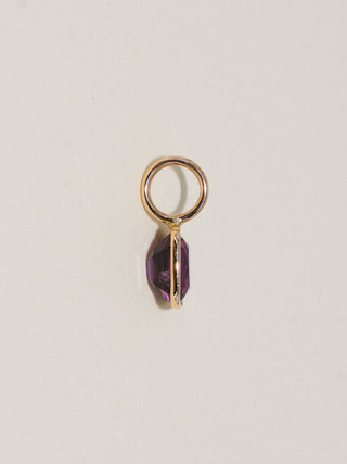 Mothie Magenta Spinel Cushion Cut Charm in Yellow 14k Gold