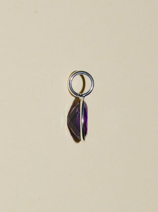 Mama Mia Amethyst Oval Cut Charm in Sterling Silver