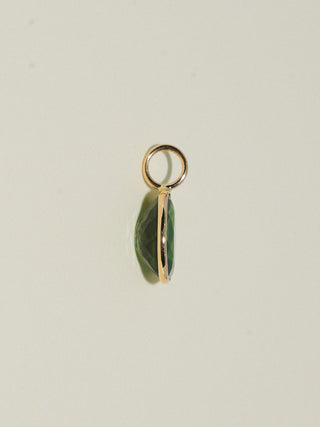 Montgomery Green Apatite Oval Cut Charm in Yellow 14k Gold