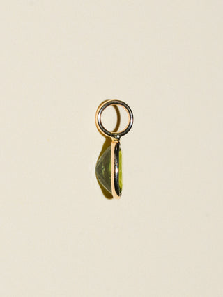 Mermaid Monty Apatite Oval Cut Charm in Yellow 14k Gold