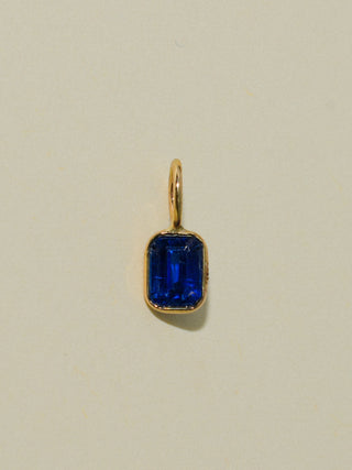 Chlice Kyanite Emerald Cut Charm in Yellow 14k Gold