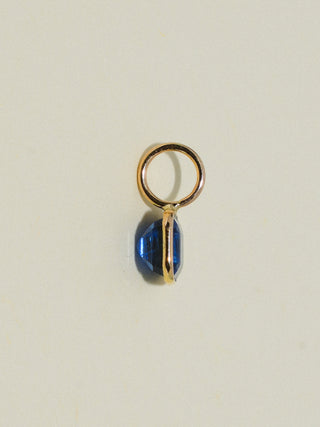 My Pride Kyanite Emerald Cut Charm in Yellow 14k Gold