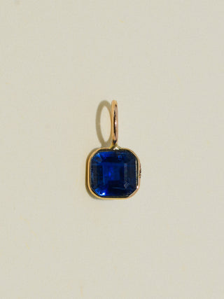 My Pride Kyanite Emerald Cut Charm in Yellow 14k Gold